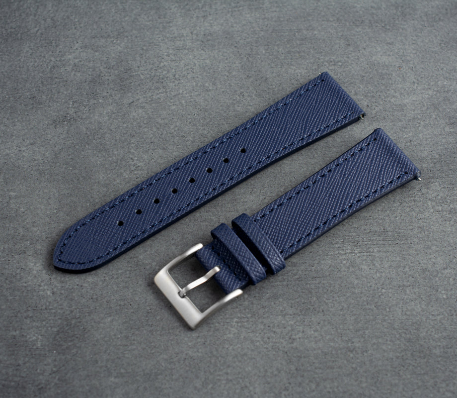 "Florence" Leather Strap (Navy)