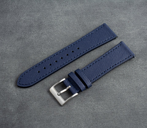 "Florence" Leather Strap (Navy)