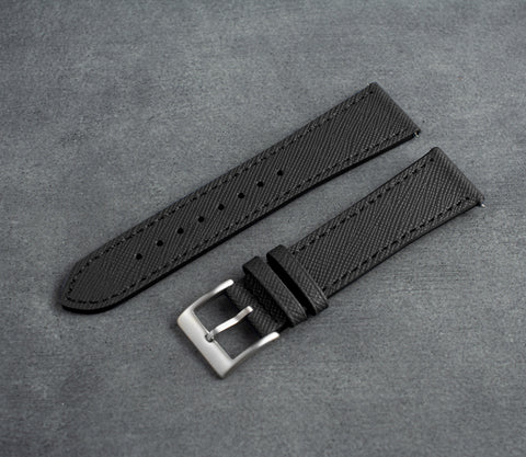 "Florence" Leather Strap (Black)