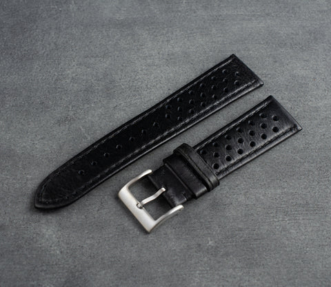 "Bristol" Leather Strap (Black)