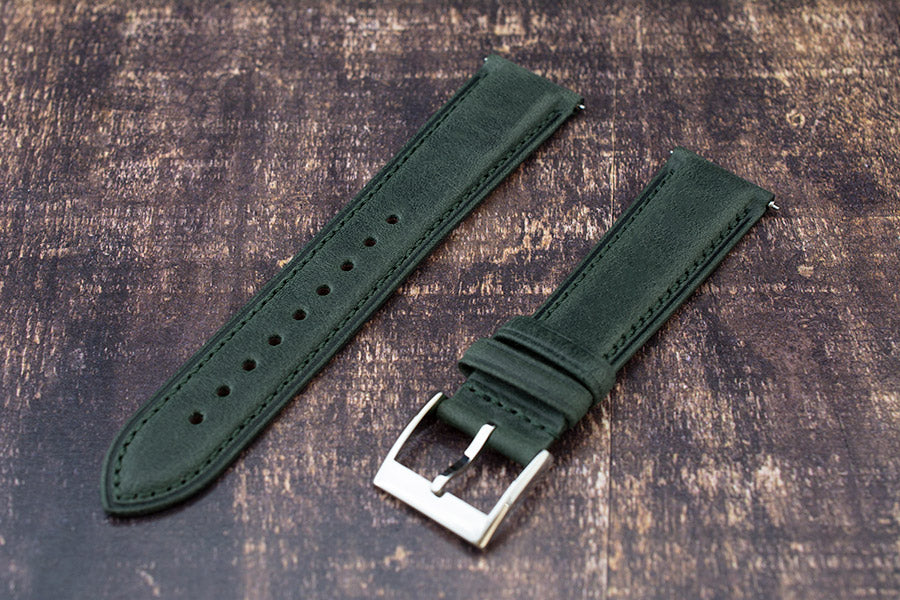 Zermatt Leather Watch Strap (Green)